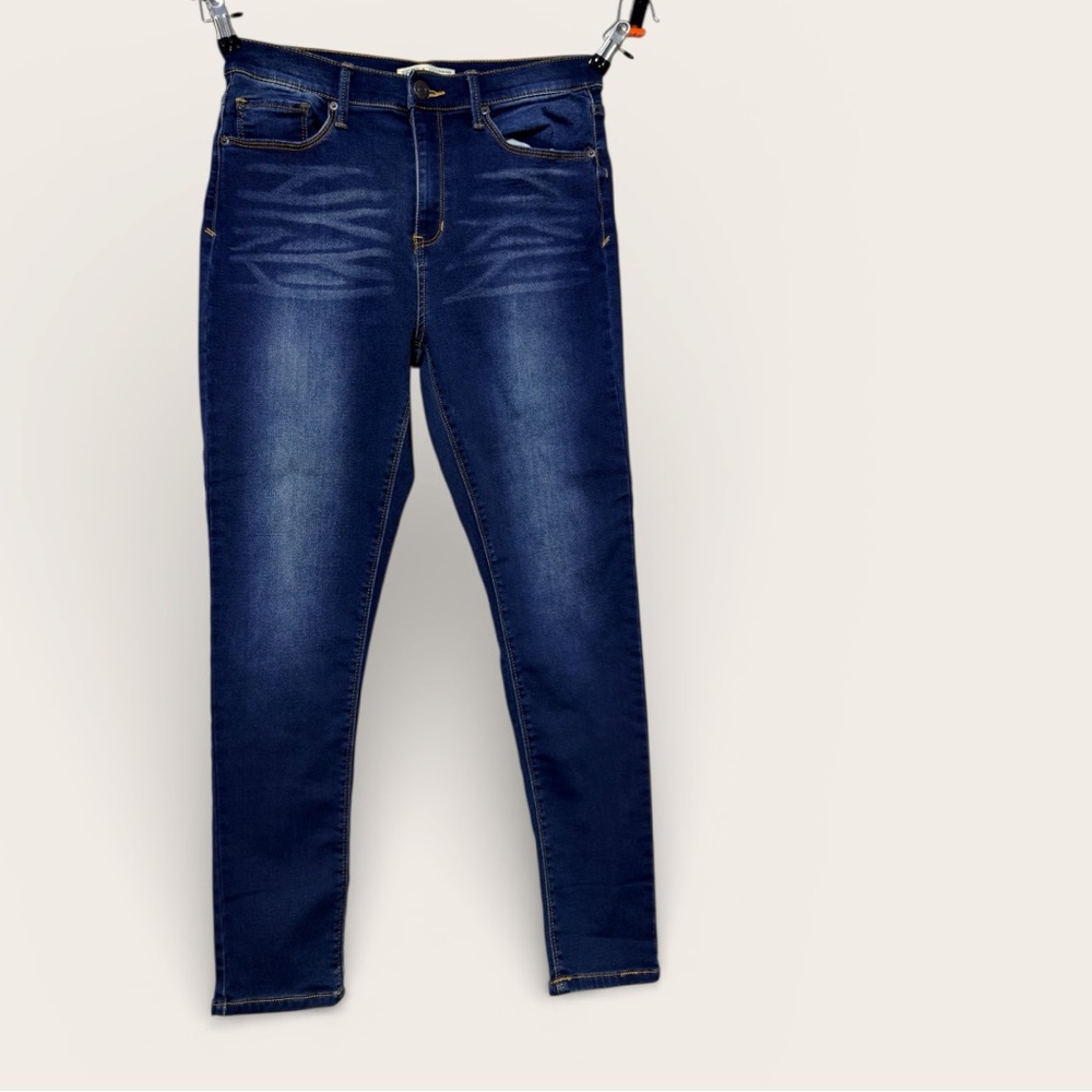 Mudd High Rise Ankle Jeggings Dark Wash Stretch Denim Size 11